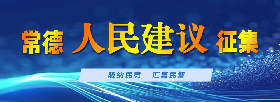 常德市人民建议征集系统上线(图1)